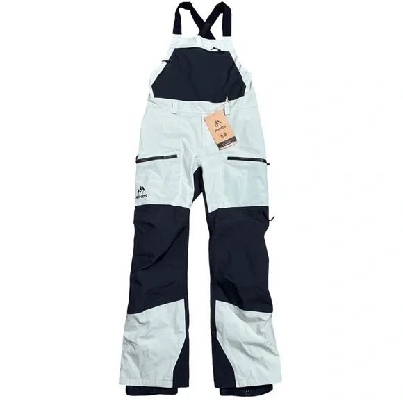 Jones β’ Womenβs Mountain MTN Surf Snowboard Ski Bibs Sage Green M NWT - Picture 5 of 14